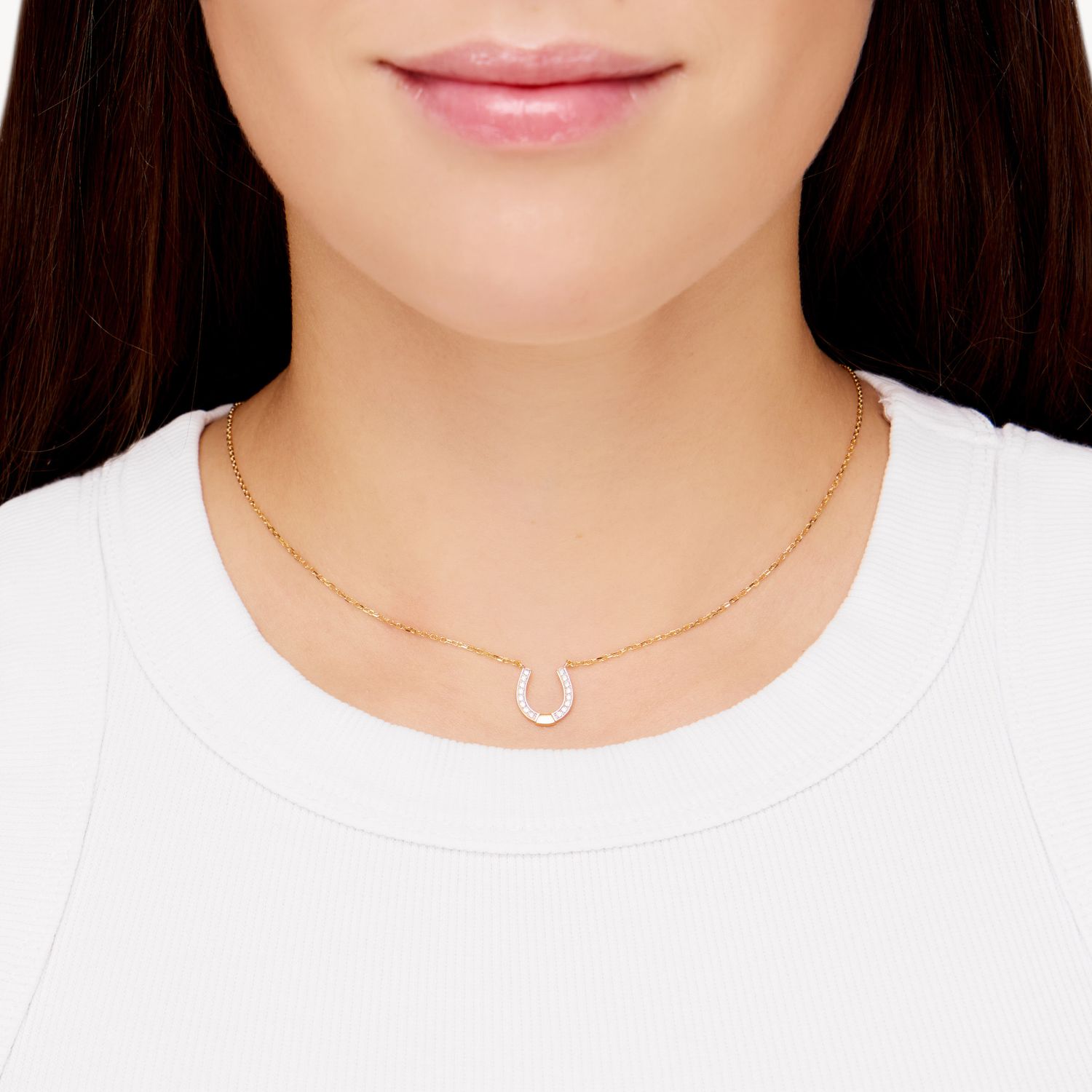 Колье Blessed Horseshoe Necklace – Gold