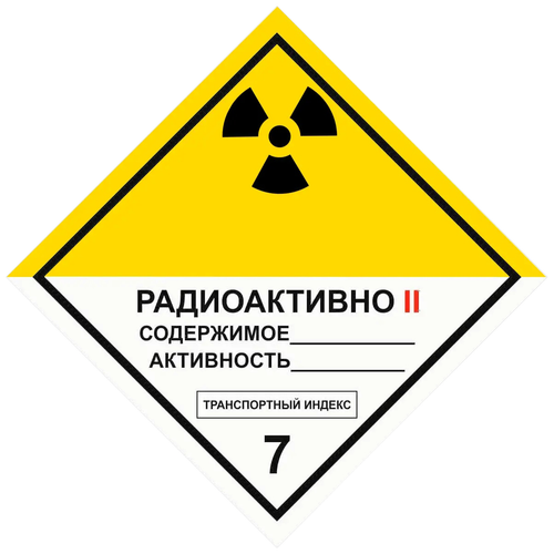 Класс 7 "Радиоактивные материалы"