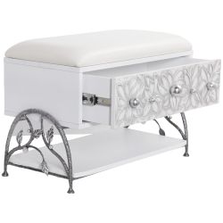 Банкетка Терра Айс Античное Серебро