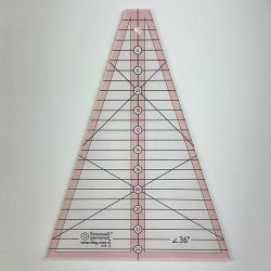 Линейка для пэчворка “Дрезденская тарелка” с углом 36°  (арт. A16-S)