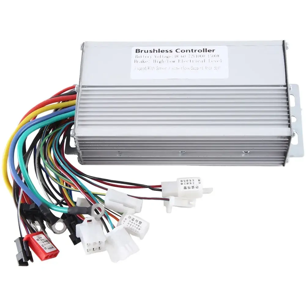(O083)48V 60V 64V 72V 1000W 1500W Электрический контроллер 12 Tube Dual Mode E-Bike Бесщеточный контроллер скорости двигателя