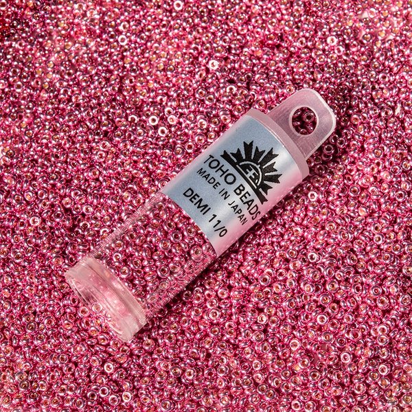 Японский бисер TOHO Round 11/0 (№512), металлизированный, непрозрачный глянцевый