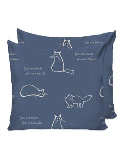 Постельное белье перкаль Сказка "Котики" семейное Наволочка 70х70 см 2 шт Простынь 240x215 см Пододеяльник 145x215 см 2шт