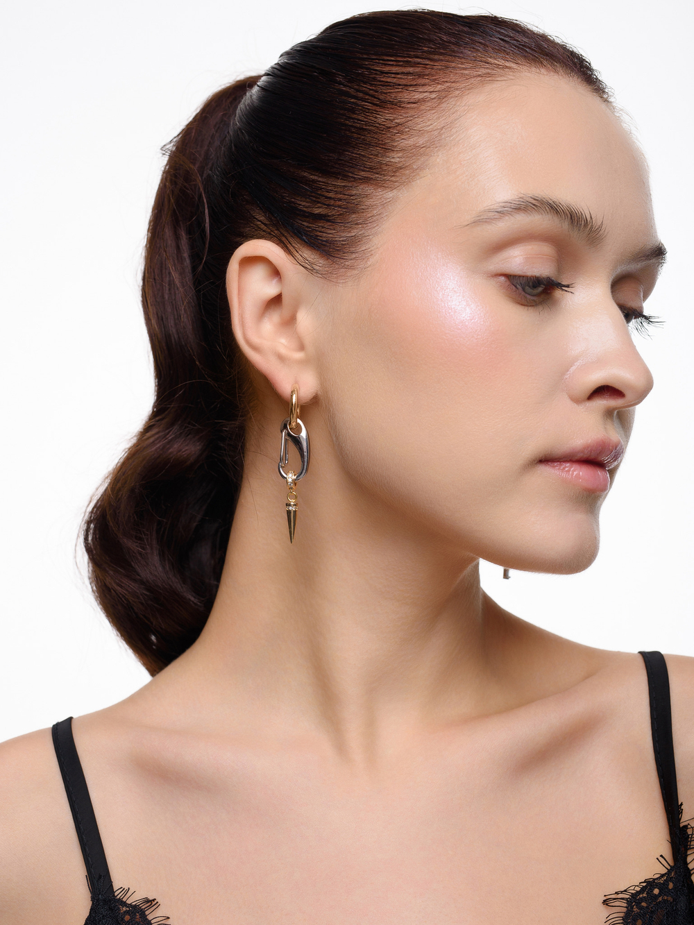 Серьги "Thorn" Cross с цирконами