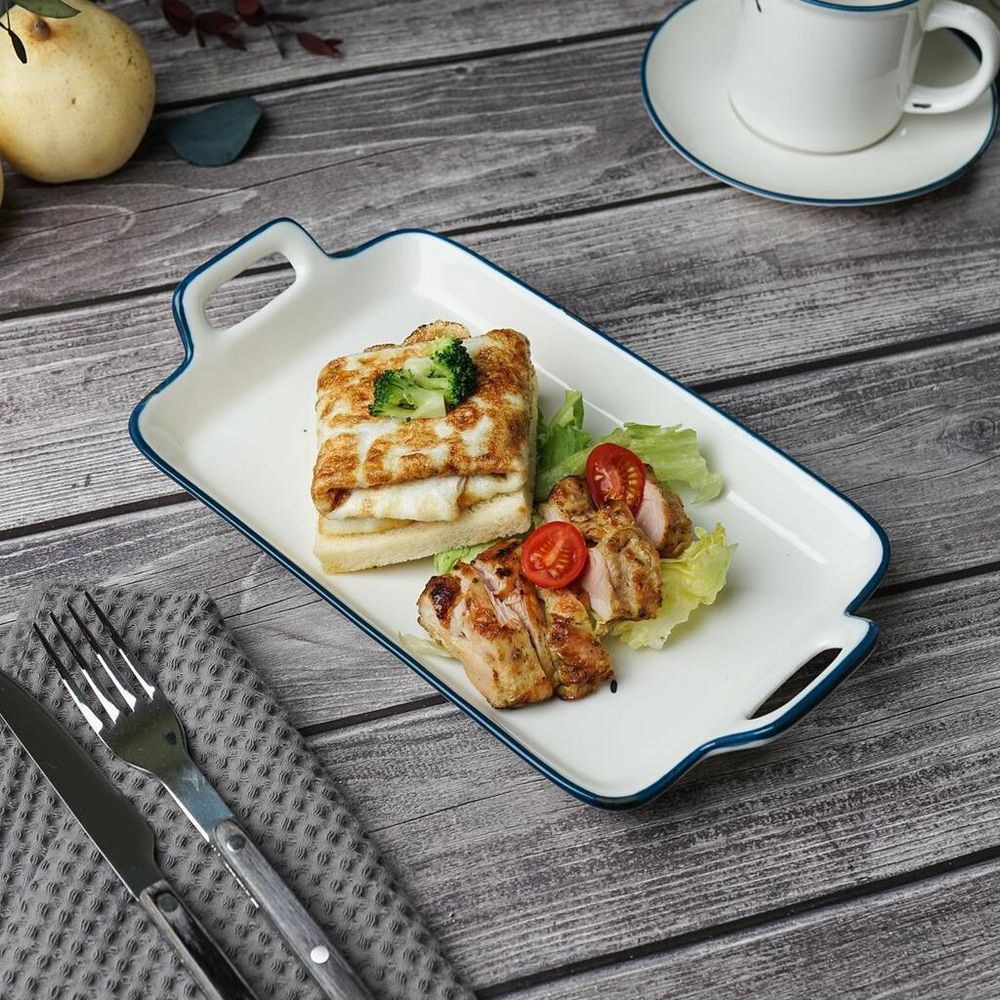 Блюдо прямоугольное 28,7*16,4 см h2,8 см 560 мл с ручками   P.L. Proff Cuisine [6]