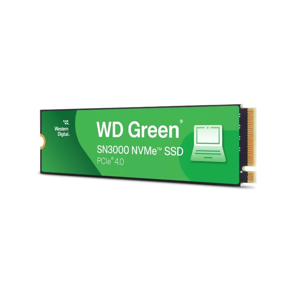 Твердотельный накопитель SSD 2TB WD Green SN3000, M.2 2280, PCI-E 3x4, (R/W - 5000/4200 MB/s)