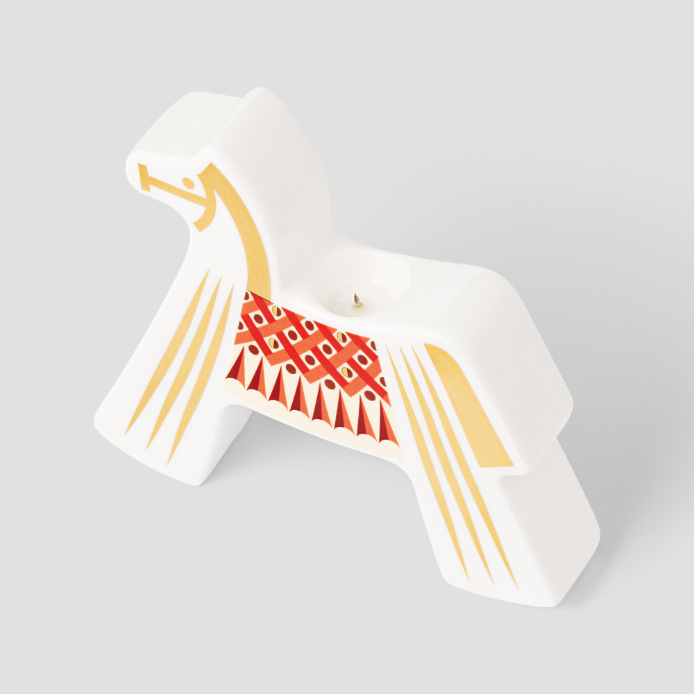 Подсвечник Farforite «Лошадка / Солнечный круг» в подарочной коробке