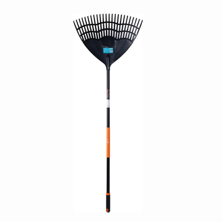 Грабли веерные Plantic by Fiskars Light Soil Care, с черенком, 24 зуба, 1580 мм