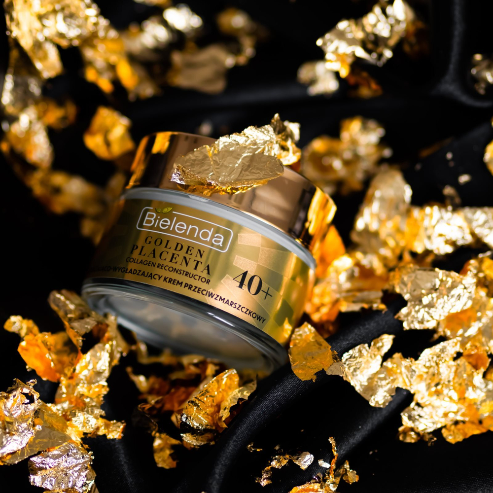 Bielenda Golden Placenta Collagen Reconstructor - увлажняющий и разглаживающий крем для лица 40+ /   50  ml  / GTIN 5902169048280
