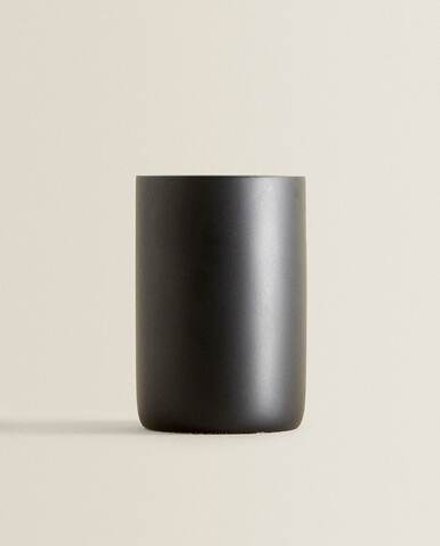 ZARA HOME ПОДСТАВКА ДЛЯ ЗУБНЫХ ЩЕТОК ИЗ СМОЛЫ, ЧЕРНЫЙ