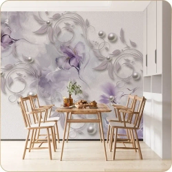 Фотообои 3D Цветы в спальню, в гостиную, на кухню 400х270
