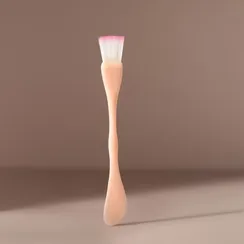 Кисть для масок, двусторонняя, с лопаткой, 15,5 см, цвет МИКС