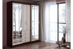 Шкаф-купе комбинированный Маэстро, Венге, Лоредо