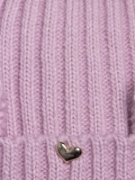 Шапка зимняя с помпоном и ушками для девочки