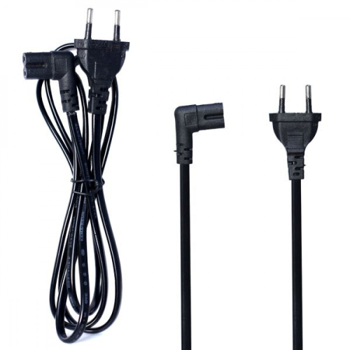 Шнур питания для компьютерной техники угловой 1,5м черный VS-53