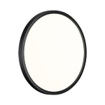 7660/32L MITRA LED SN 554 Светильник пластик/белый/черный LED 32Вт 3000/4000K D400 IP40 ALFA BLACK