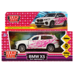 Модель ин. мет. "BMW X5" для дев. 12см, двери, багаж, белый X5-12GRL-WH (Технопарк)