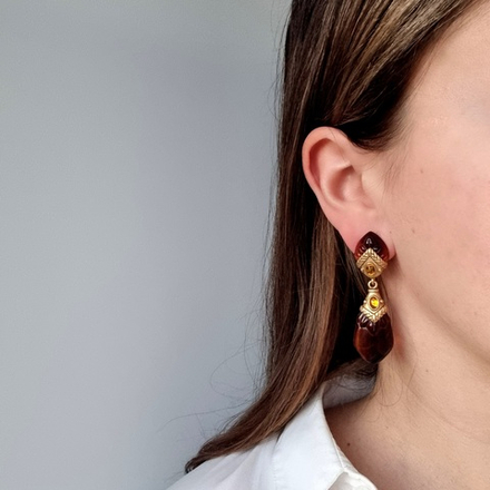 Серьги Oscar de la Renta