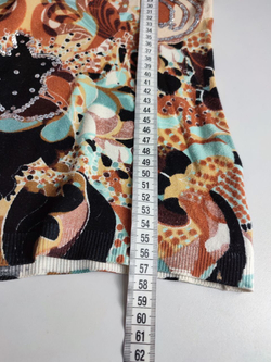 Джемпер женственный с узорами 46 размер