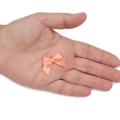 Бантик персик темный