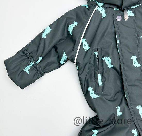 Комбинезон демисезонный "Динозавры" на черном