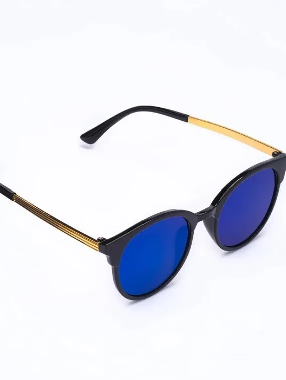 Очки солнцезащитные "Мастер К.", uv 400, 13.5 х 13.5 х 5 см, линза 4.7 х 4.1 см, синие