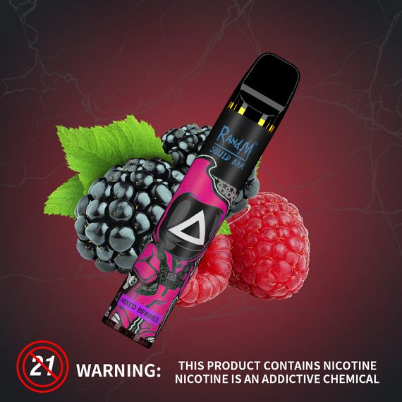 RandM SQUID BAR 2500 - Mixed Berries (2% nic)
