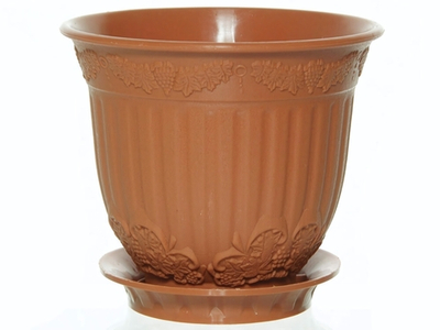 Кашпо Европа 0,3л коричневое