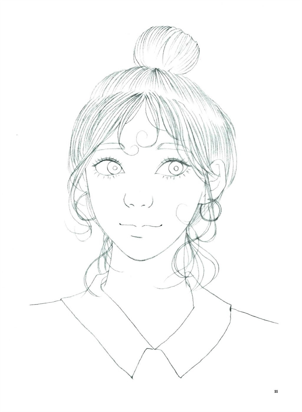 Pretty Girl. Coloring Book