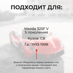 Ремкомплект ограничителей дверей Mazda 323F (V) CB (4 двери, тип 35) 1993-1998