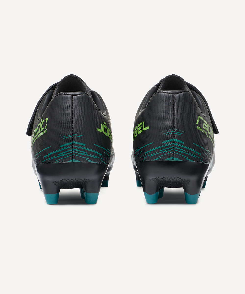 Бутсы футбольные JOGEL Rapido FG Black/green, детский