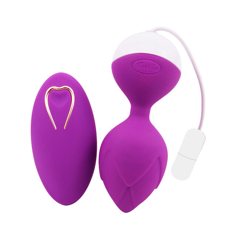 Виброяйцо с пультом дистанционного управления (10 режимов) (Цвет: фиолетовый)