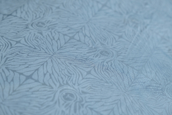 Постельное белье 1.5 спальное Garda Decor Муар сине-зеленое бамбук