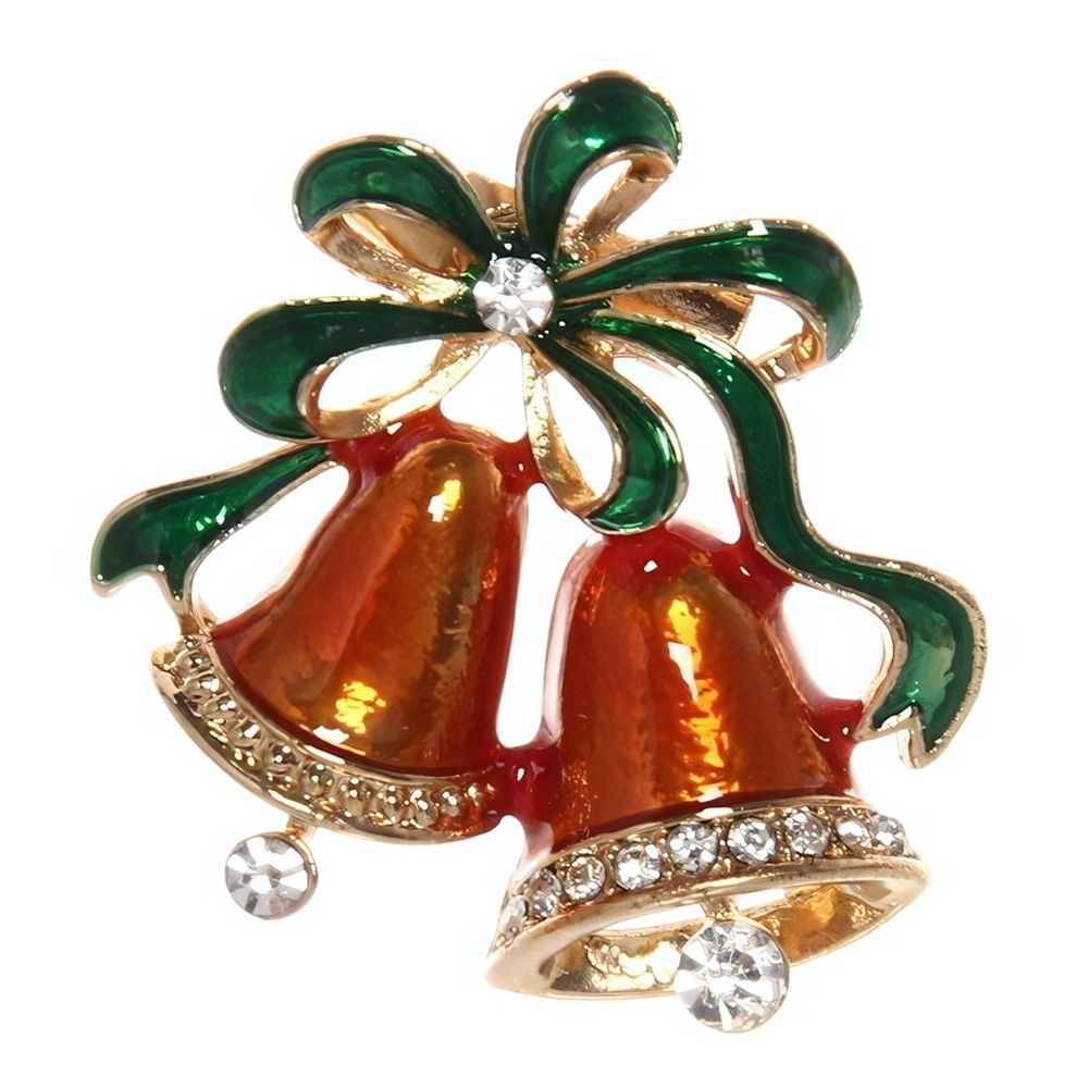 Брошь «Рождественское чудо - Колокольчики», 3,5см