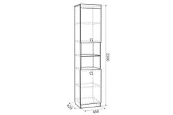 Детская "Энерджи" №1 (дуб сонома/белый), Мебельсон