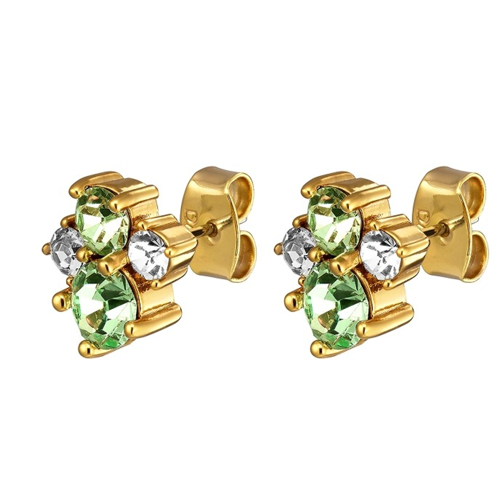 Серьги Dyrberg Kern BILLIS SG LIGHT GREEN 460048