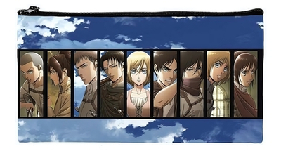 Пенал на молнии мягкий "Атака Титанов_Сезон 1-3" (Хатбер)