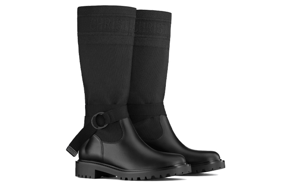 DIOR D Major Knee high Boots Women"s Black