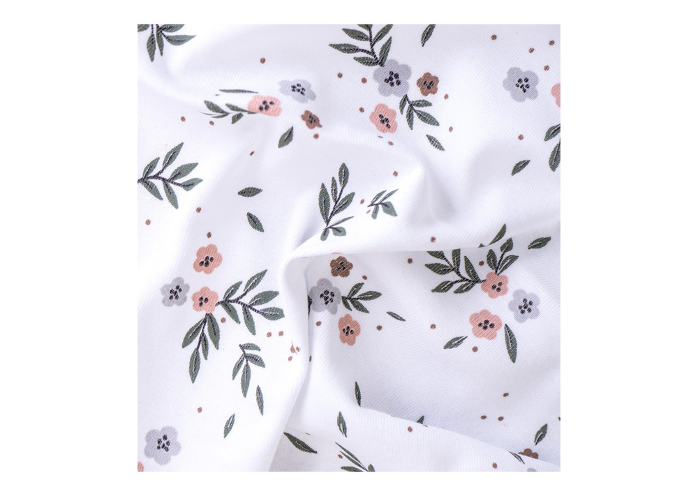 Простынь для кроватки Classic (сказочные цветы, трикотаж)