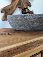 Раковина из речного камня RS-65894 58х45х15 из натурального камня