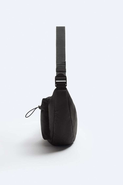 ZARA СУМКА С КАРМАНАМИ, ЧЕРНЫЙ