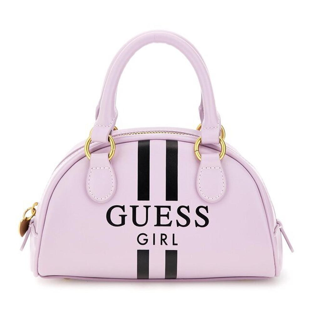 Сумка GUESS Сиреневый/Черные полоски и логотип (Девочка)