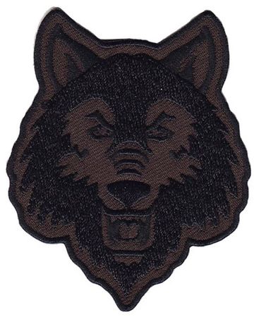 Нашивка Дикий волк (коричневый)