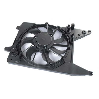 Вентилятор охлаждения в сборе (с резистором, A/C+) RENAULT Logan (с 2008г)/LADA Largus с конд. GANZ GIC06248