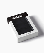 Мужские трусы слипы спорт Atlantic, набор 3 шт., хлопок, черные, 3MP-094