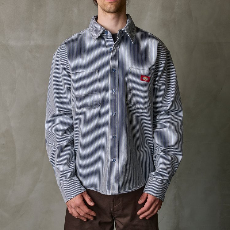 Рубашка мужская Dickies Hickory Long Sleeve Work Shirt 