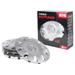 Колпаки R16 Maffei 4шт (серебристые) ABS-пластик ARNEZI A0702032