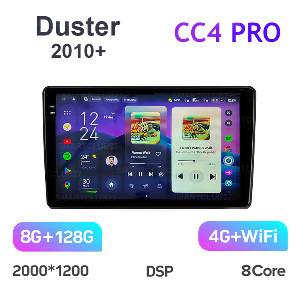 Teyes CC4 Pro 9" для Renault Duster 2010+