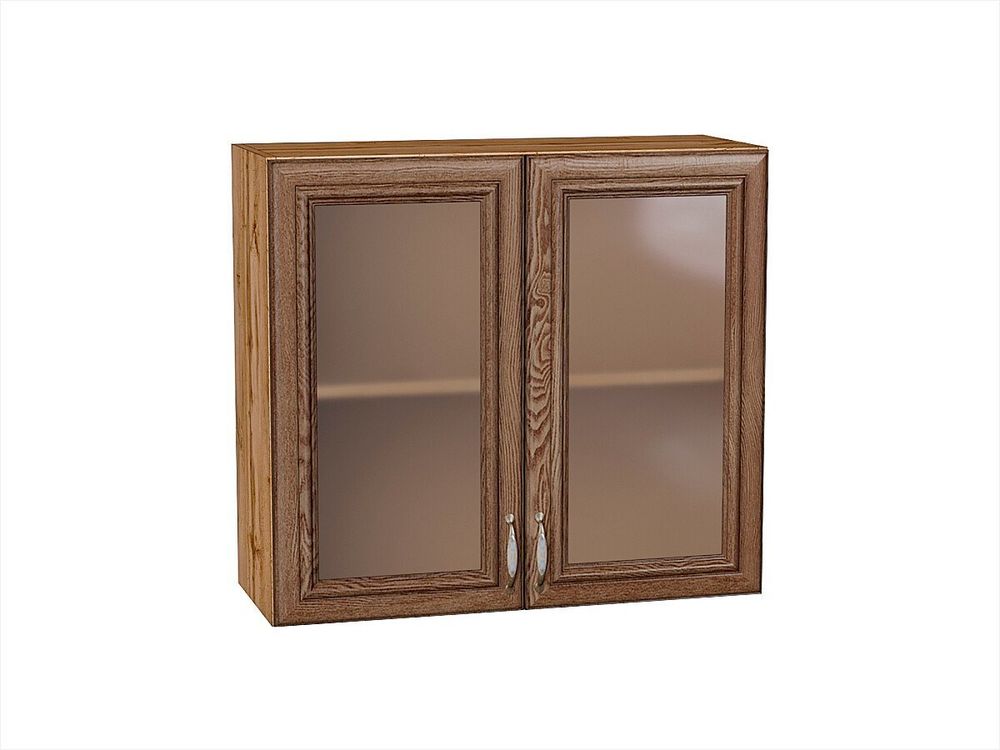 Шкаф верхний с 2-мя остекленными дверцами Шале