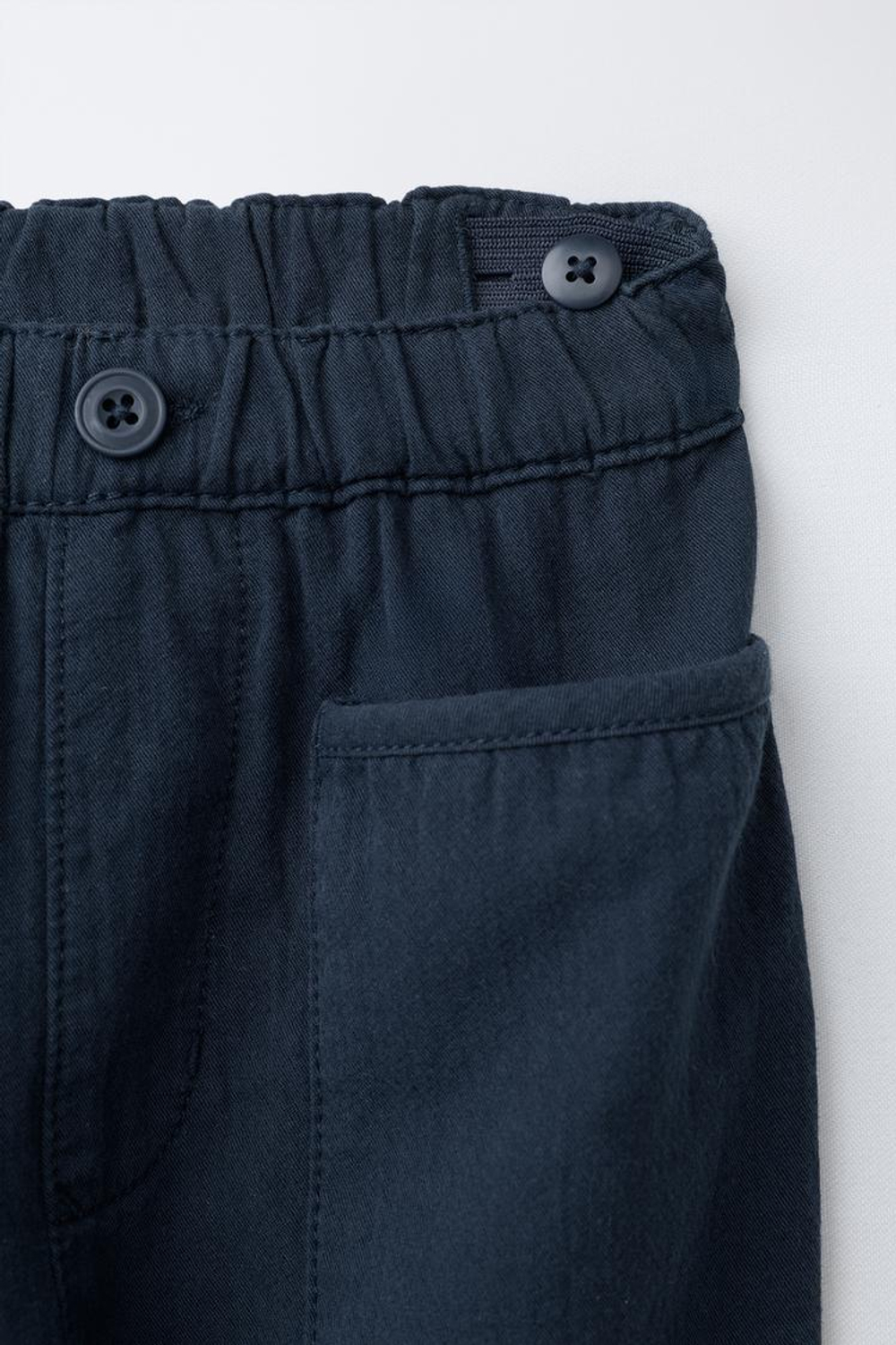 ZARA БРЮКИ STRAIGHT FIT С КАРМАНАМИ, МОРСКОЙ СИНИЙ